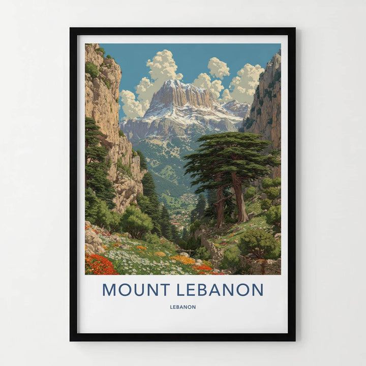 Mount Lebanon Poster - Lebanon Wall Art - Grand Mountain Scenery Home Decor