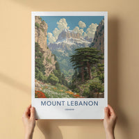 Mount Lebanon Poster - Lebanon Wall Art - Grand Mountain Scenery Home Decor