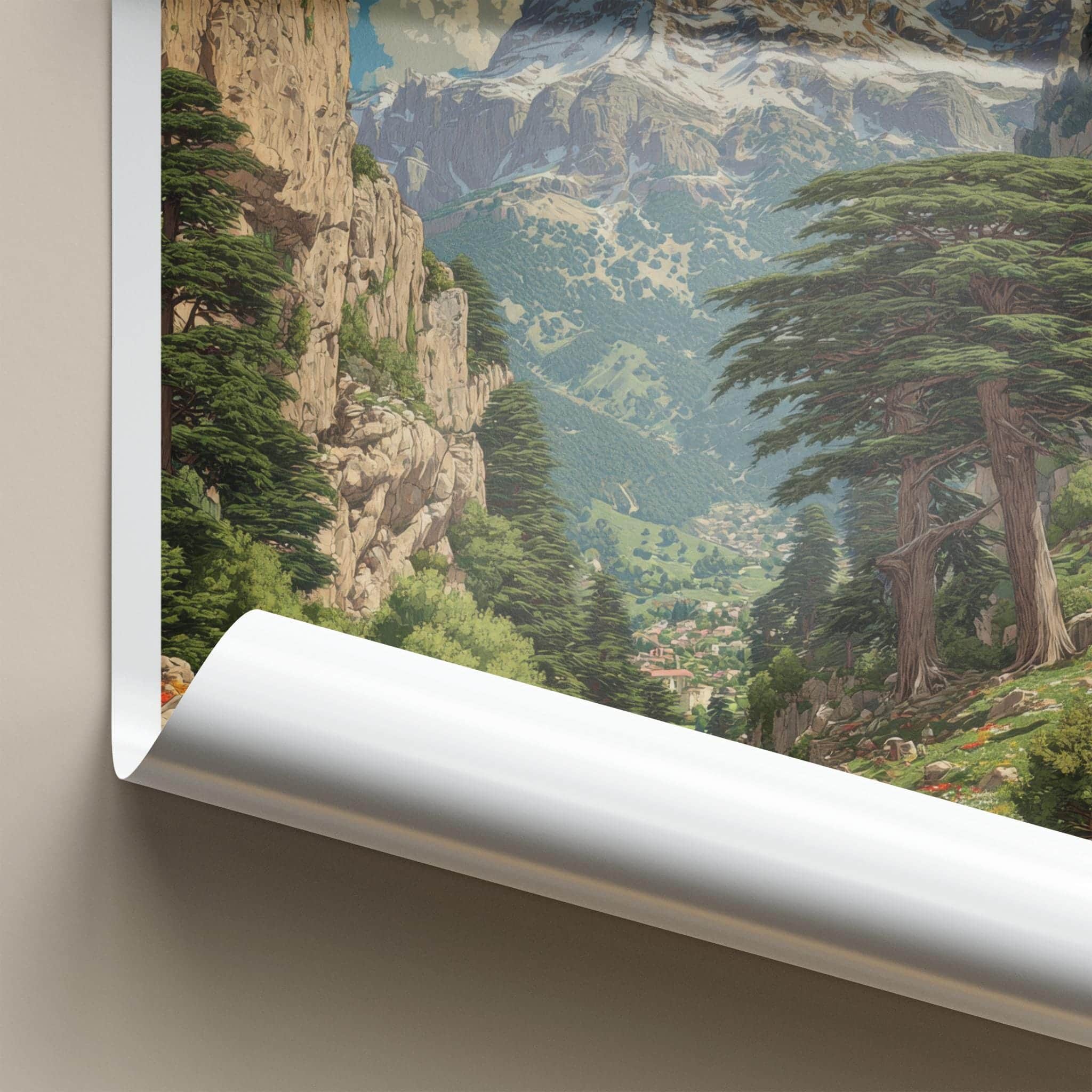 Mount Lebanon Poster - Lebanon Wall Art - Grand Mountain Scenery Home Decor