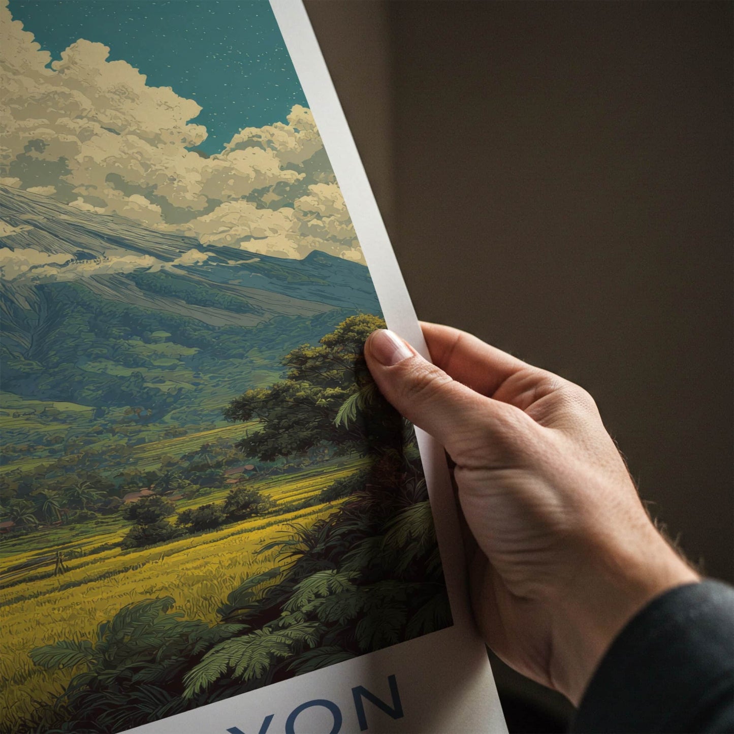 Mount Mayon Poster Philippines Ash Cloud Volcano Gallery Art