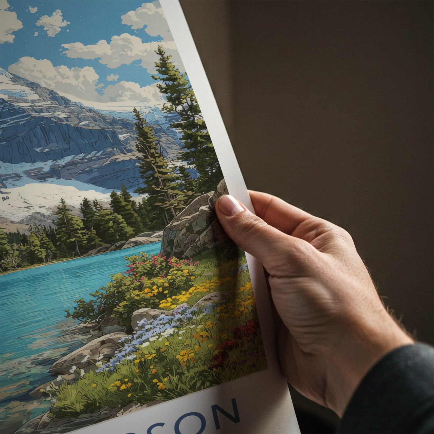 Mount Robson Poster - Canada Travel Art - Snow Capped Peak Gallery Art
