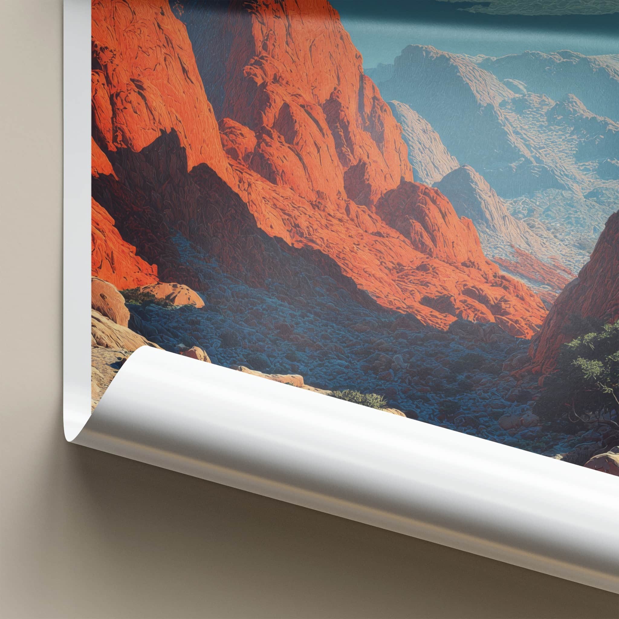 Mount Sinai Poster - Egypt Red Rocks Valley Home Decor