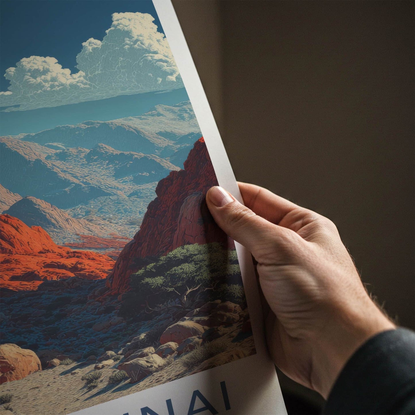 Mount Sinai Poster - Egypt Red Rocks Valley Home Decor