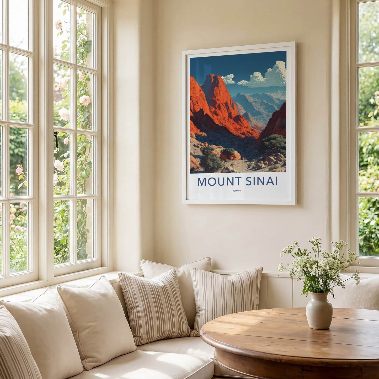 Mount Sinai Poster - Egypt Red Rocks Valley Home Decor