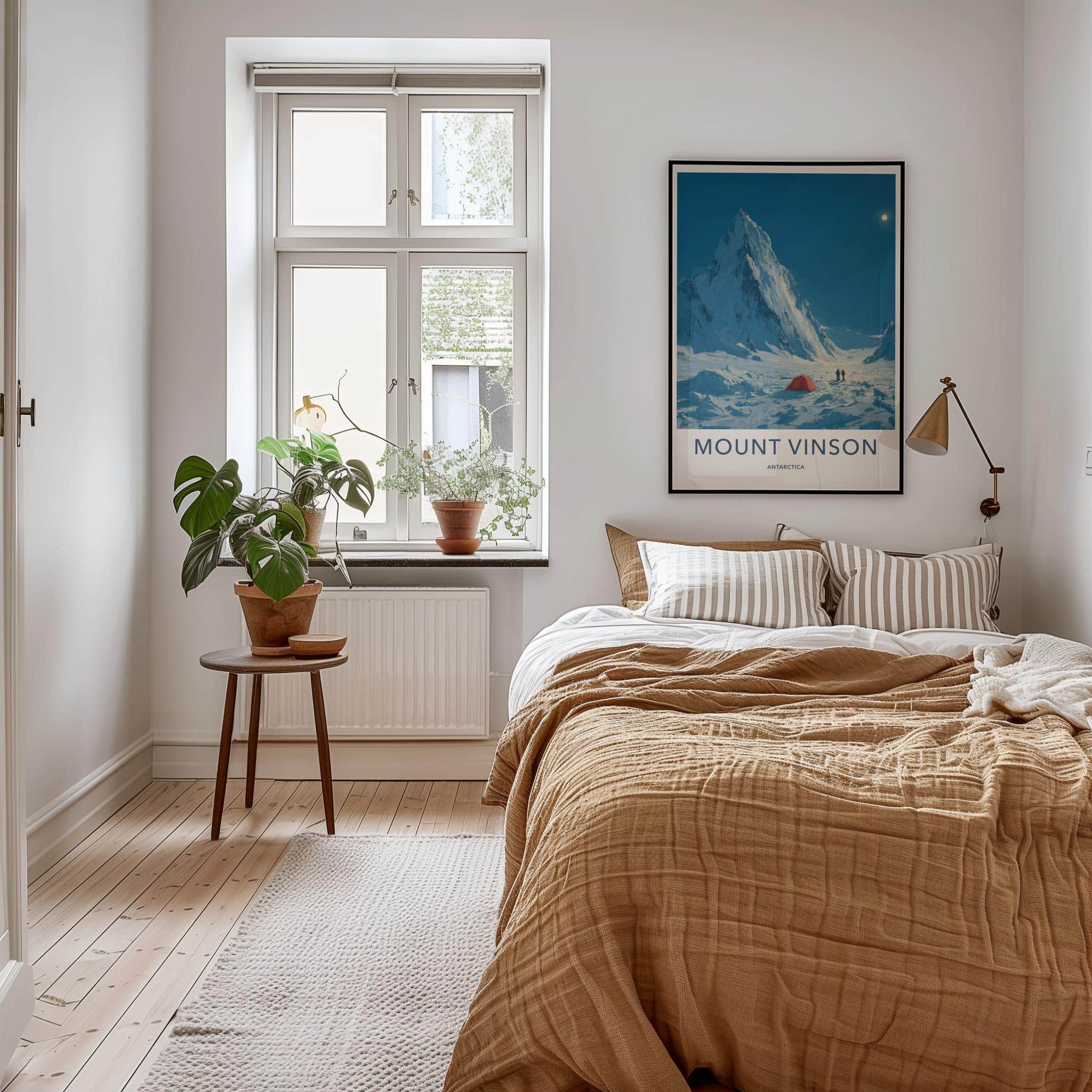 Mount Vinson Poster - Antarctica Travel Art - Snowy Mountain Vista Home Decor
