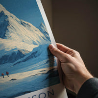 Mount Vinson Poster - Antarctica Travel Art - Winter Mountain Expedition Wall Decor