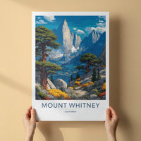 Mount Whitney Poster - California Art Print - Tree Path Gallery Art