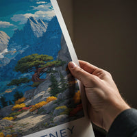 Mount Whitney Poster - California Art Print - Tree Path Gallery Art