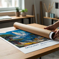 Mount Whitney Poster - California Art Print - Tree Path Gallery Art