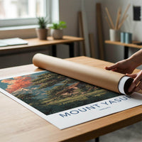 Mount Yasur Poster - Vanuatu Travel Art - Volcano Tropical Hut Home Decor