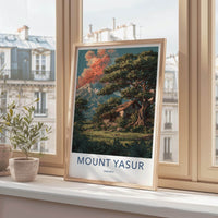 Mount Yasur Poster - Vanuatu Travel Art - Volcano Tropical Hut Home Decor