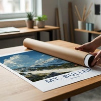 Mt Buller Poster - Australia Wall Art - Snowy Mountain Skiers Home Decor
