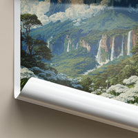 MT. RORAIMA Poster - Venezuela Travel Art - Lush Valley Waterfalls Home Decor