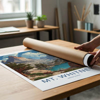 Mt Whitney Poster - California Wall Art - Rugged Peaks Waters Home Decor