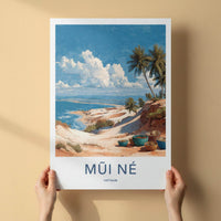 Mui Ne Poster - Vietnam Framed Print - Sandy Ocean Baskets Lounge Decor
