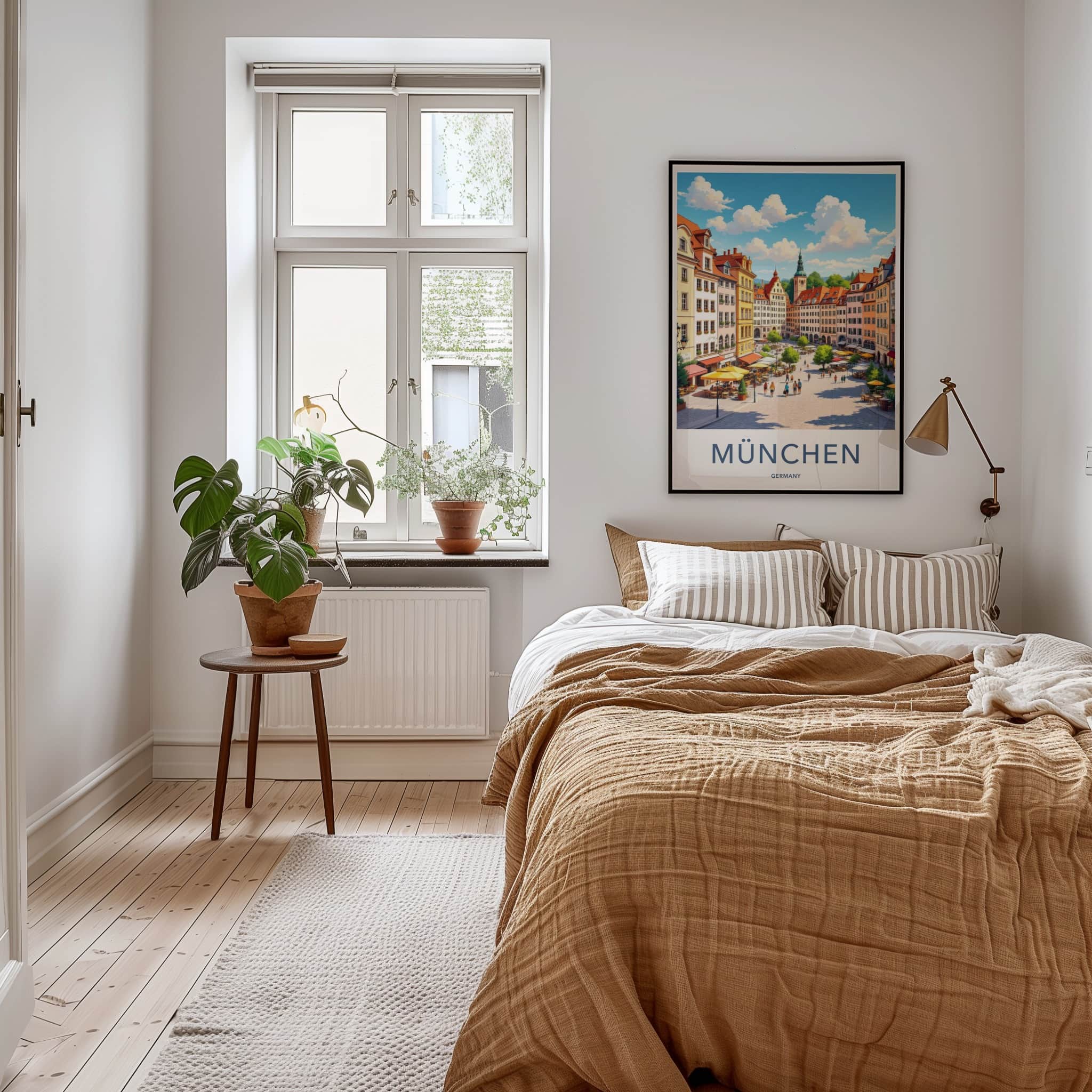Munchen Poster - Germany Travel Art - Vibrant City Square Home Decor