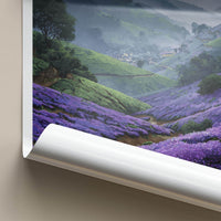 Munnar Poster - India Travel Art - Kerala Misty Valley Flowers Home Decor