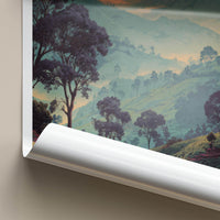Munnar Poster - India Travel Art - Kerala Rolling Tea Gardens Home Decor