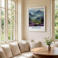 Munnar Poster - India Wall Art - Kerala Lush Green Valleys Home Decor