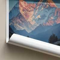 Munsiyari Poster - India Art Print - Uttarakhand Sunrise Mountain Peaks Home Art