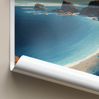 Mupe Bay Poster - England Travel Art - Rocky Coastal Bay Home Decor