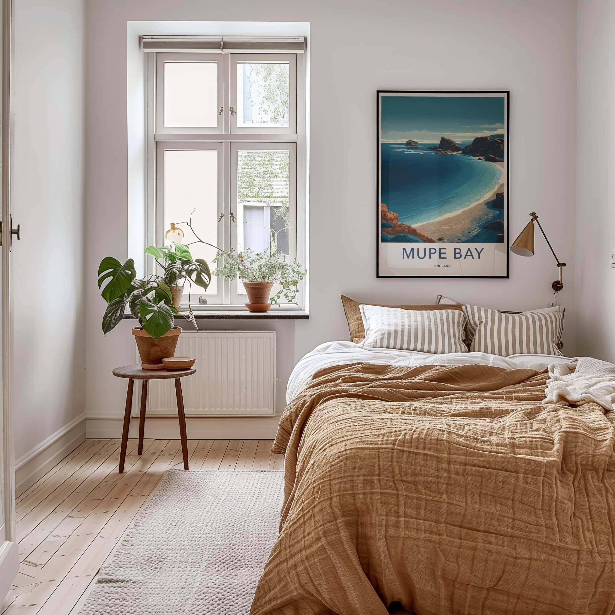 Mupe Bay Poster - England Travel Art - Rocky Coastal Bay Home Decor