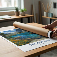 Musala Poster - Bulgaria Travel Art - Clear Mountain Lake Home Decor