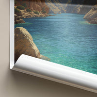 Musandam Poster - Oman Travel Print - Fjord Like Inlet Lounge Decor