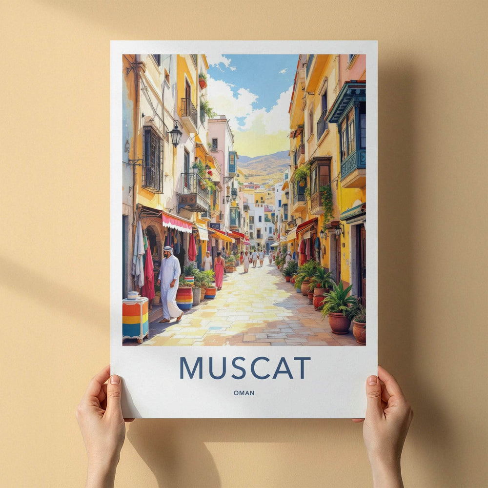 Muscat Poster - Oman Wall Art - Colorful Alley Shops Home Decor