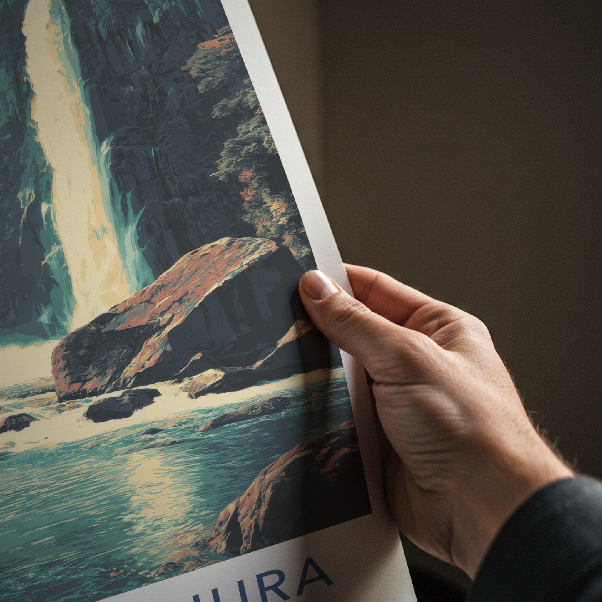Nachikatsuura Poster - Japan Wall Art - Majestic Waterfall Scene Home Decor