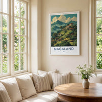 Nagaland Poster - India Lush Green Huts Gallery Art