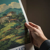 Nagaland Poster - India Lush Green Huts Gallery Art