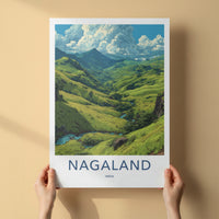 Nagaland Poster - India Travel Art - Green Valleys River Gallery Art