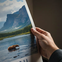 Nahanni National Park Poster - Canada Travel Art - Wild Bear River Home Decor