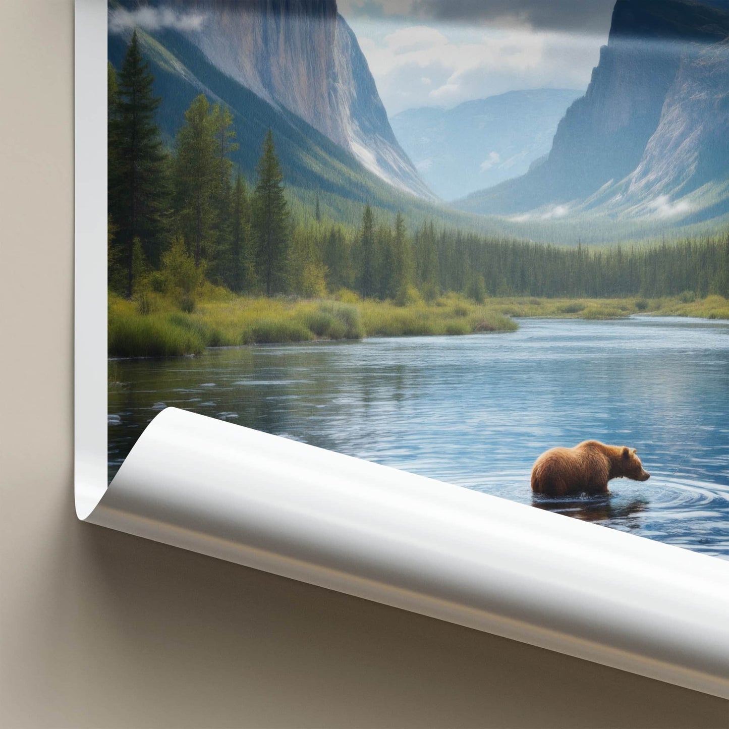 Nahanni National Park Poster - Canada Travel Art - Wild Bear River Home Decor