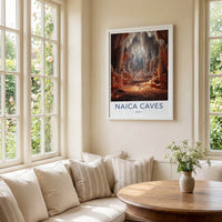 Naica Caves Poster - Mexico Travel Art - Giant Crystal Cavern Home Decor