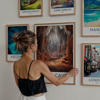 Naica Caves Poster - Mexico Travel Art - Giant Crystal Cavern Home Decor