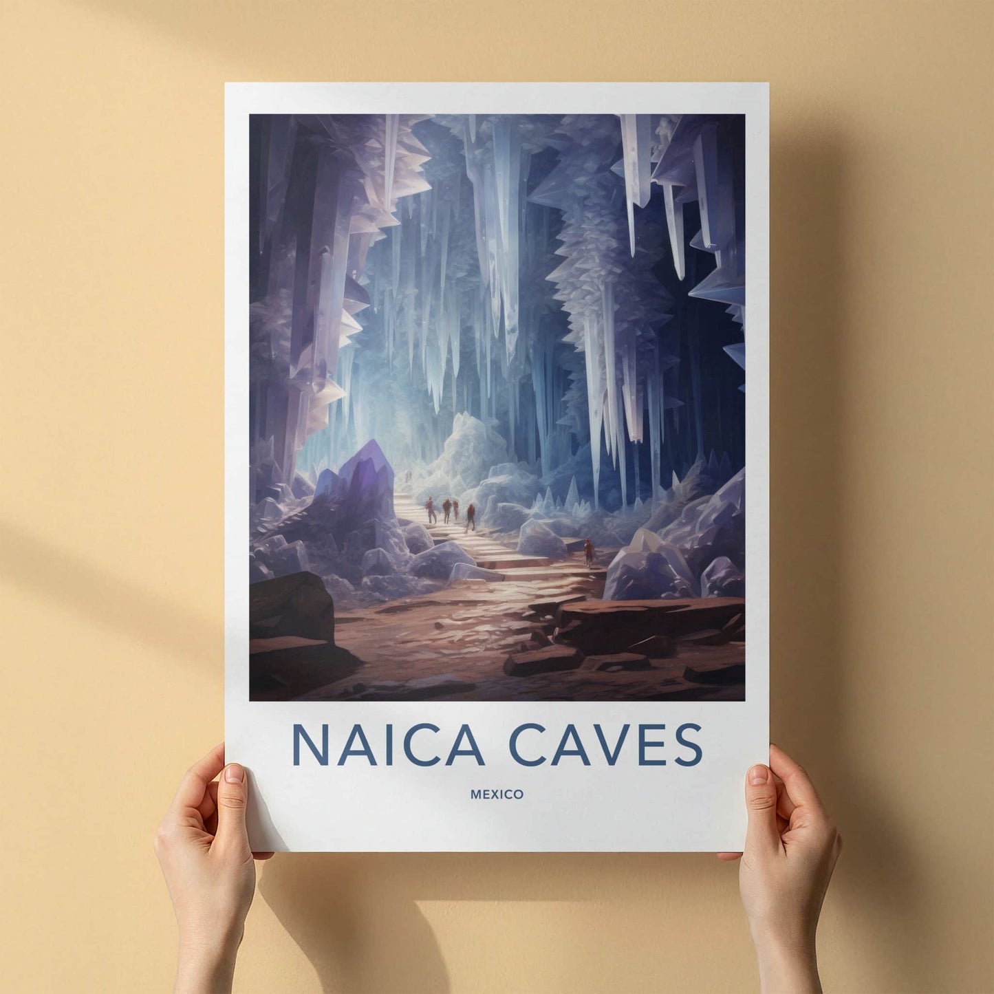 Naica Caves Poster - Mexico Wall Art - Giant Crystal Cave Home Decor