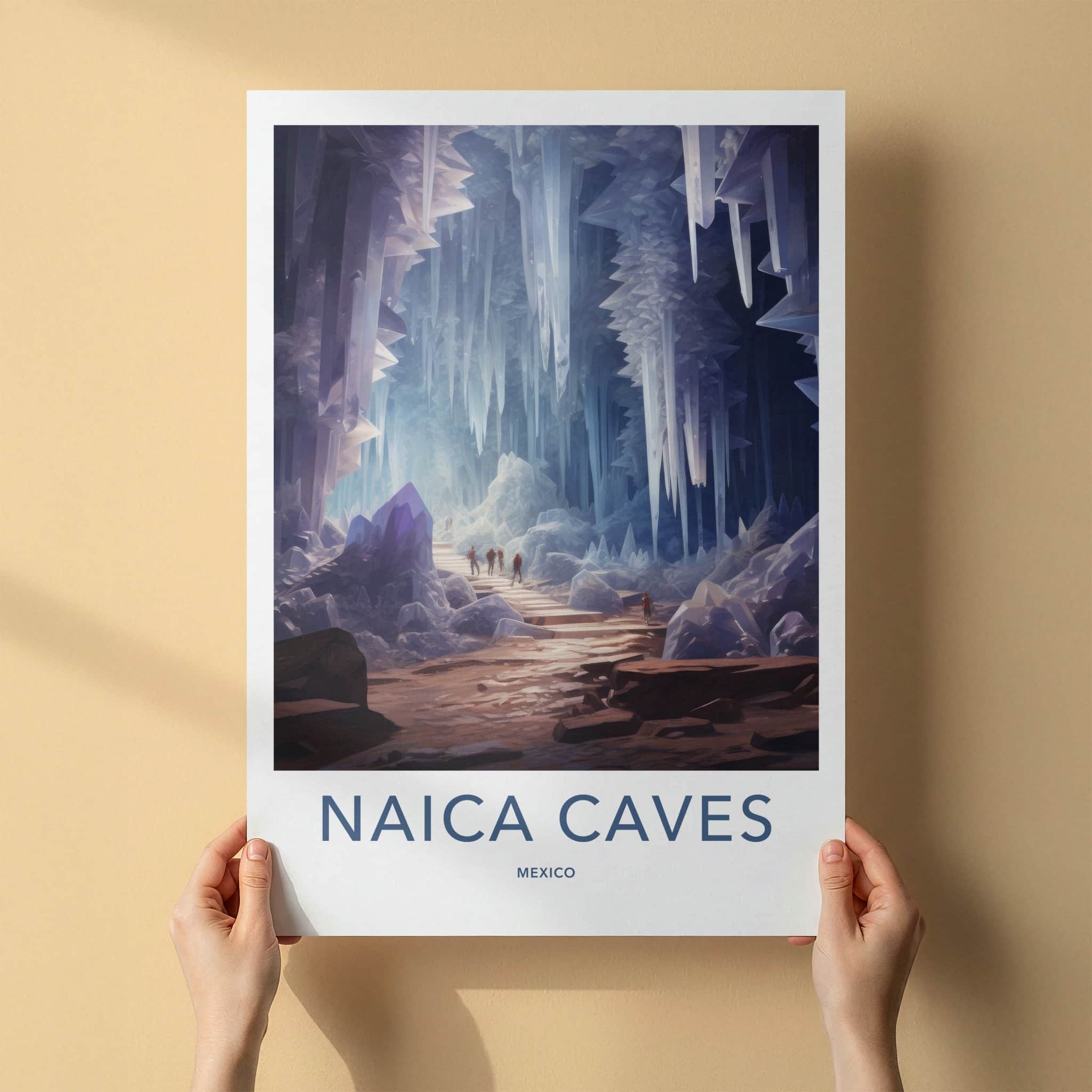 Naica Caves Poster - Mexico Wall Art - Giant Crystal Cave Home Decor