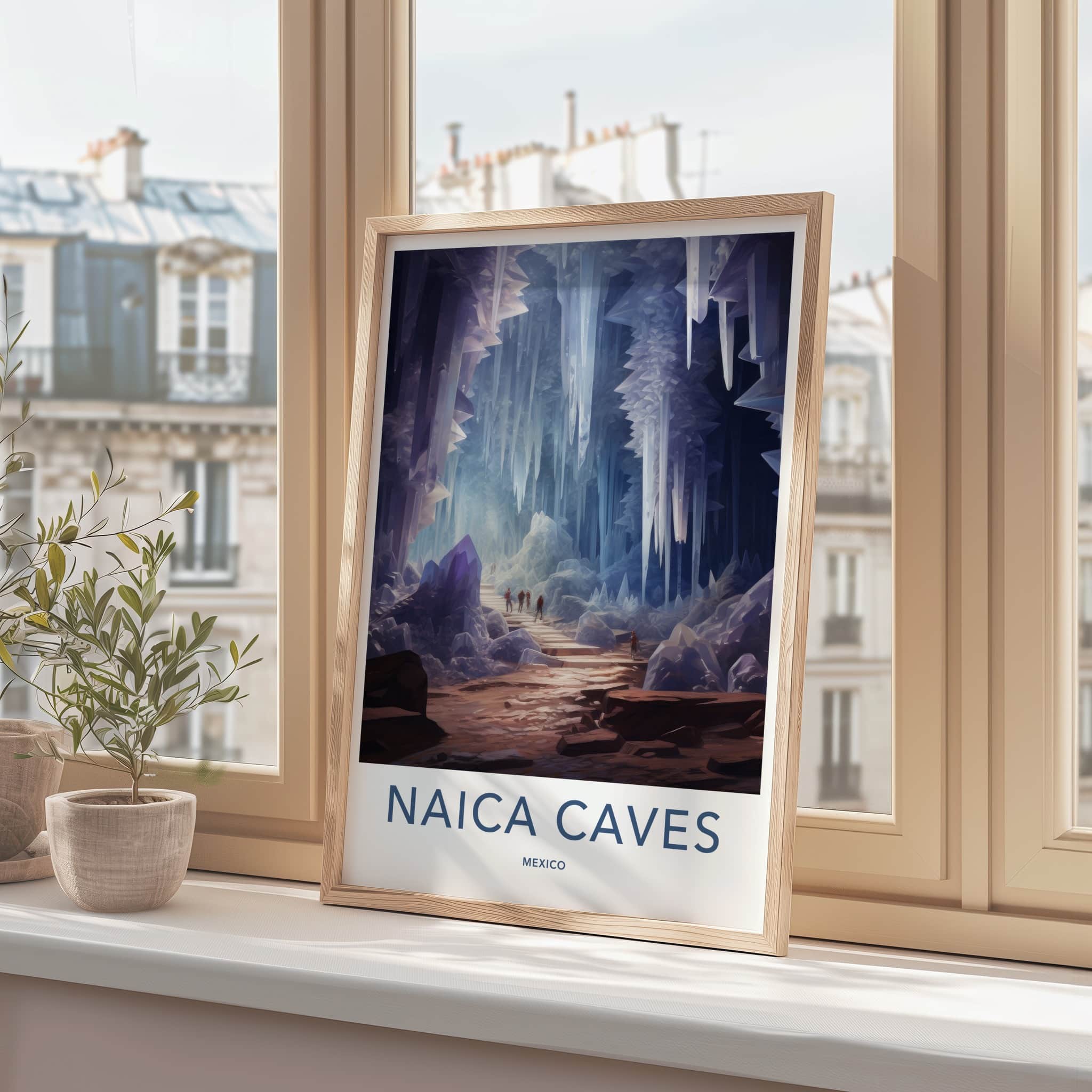 Naica Caves Poster - Mexico Wall Art - Giant Crystal Cave Home Decor