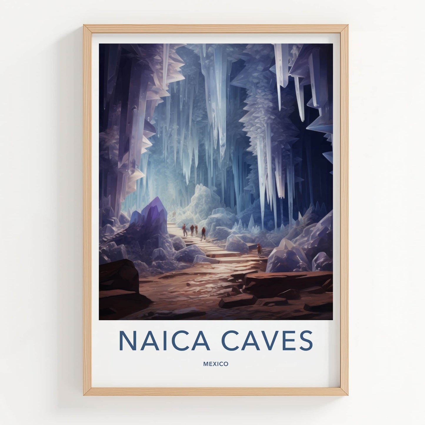 Naica Caves Poster - Mexico Wall Art - Giant Crystal Cave Home Decor