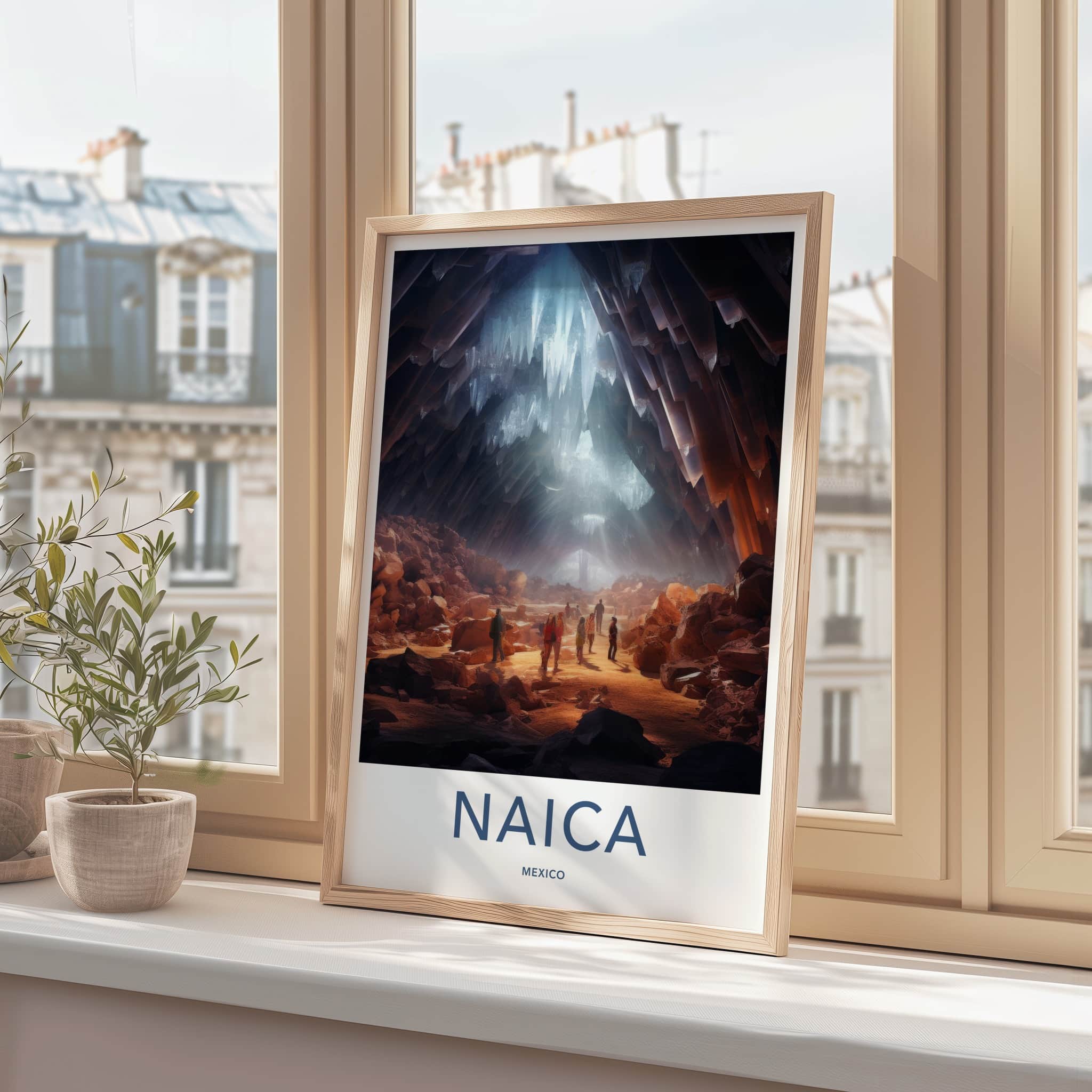 Naica Poster - Mexico Travel Print - Giant Crystal Cavern Gallery Art