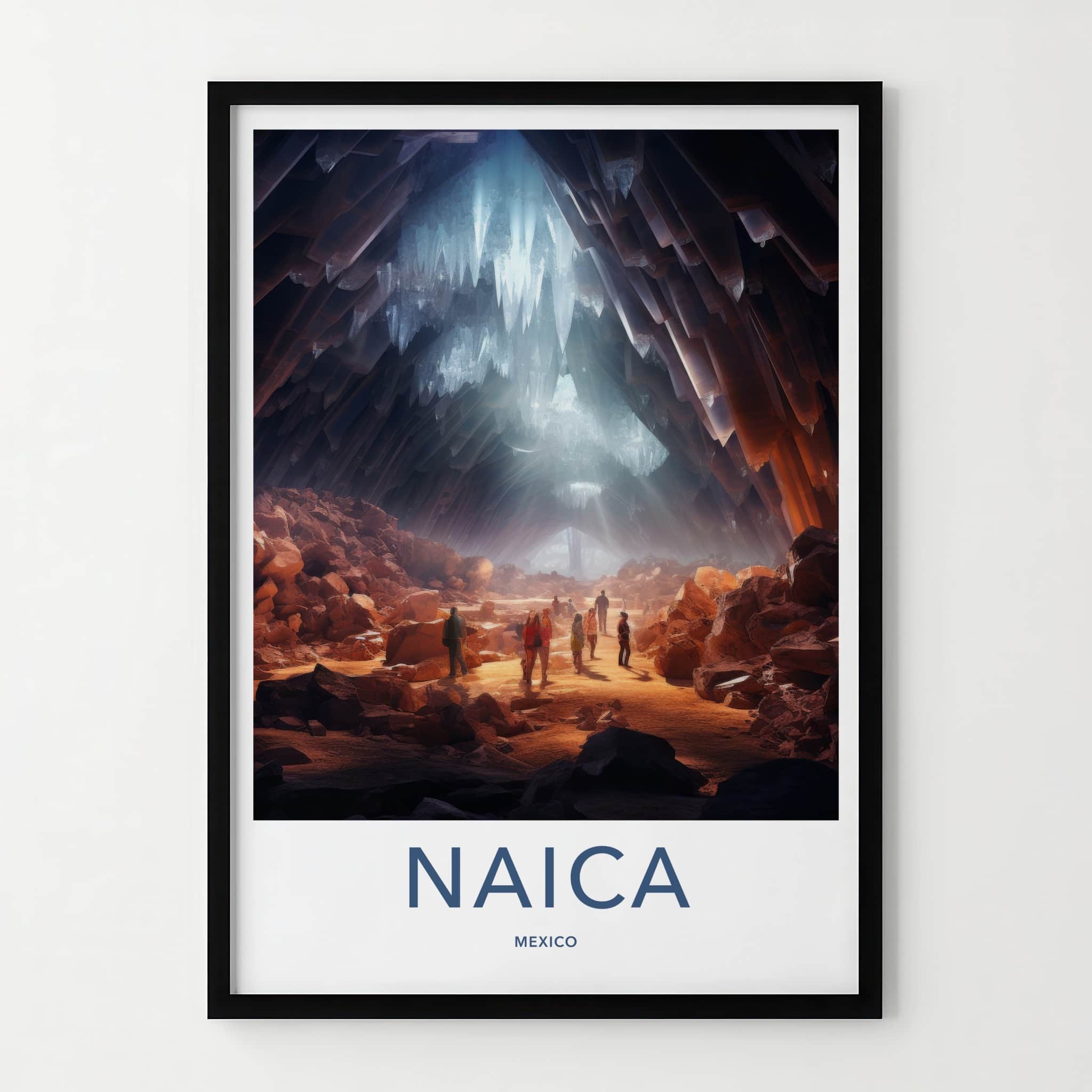 Naica Poster - Mexico Travel Print - Giant Crystal Cavern Gallery Art