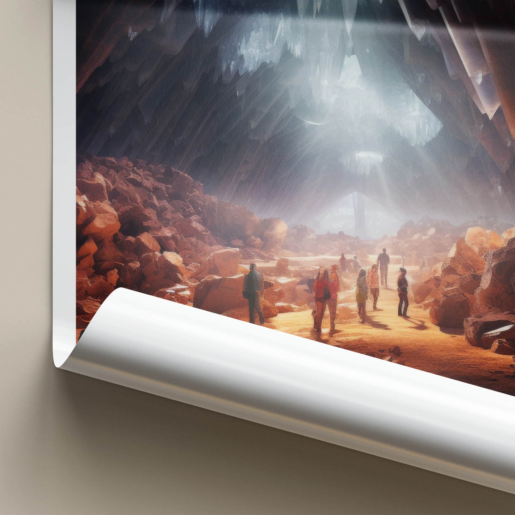 Naica Poster - Mexico Travel Print - Giant Crystal Cavern Gallery Art