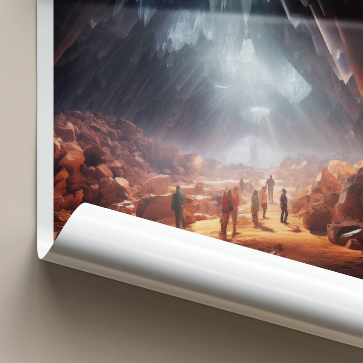 Naica Poster - Mexico Travel Print - Giant Crystal Cavern Gallery Art