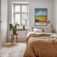 Nairobi Poster - Kenya Wall Art - Golden Savanna Vista Home Decor