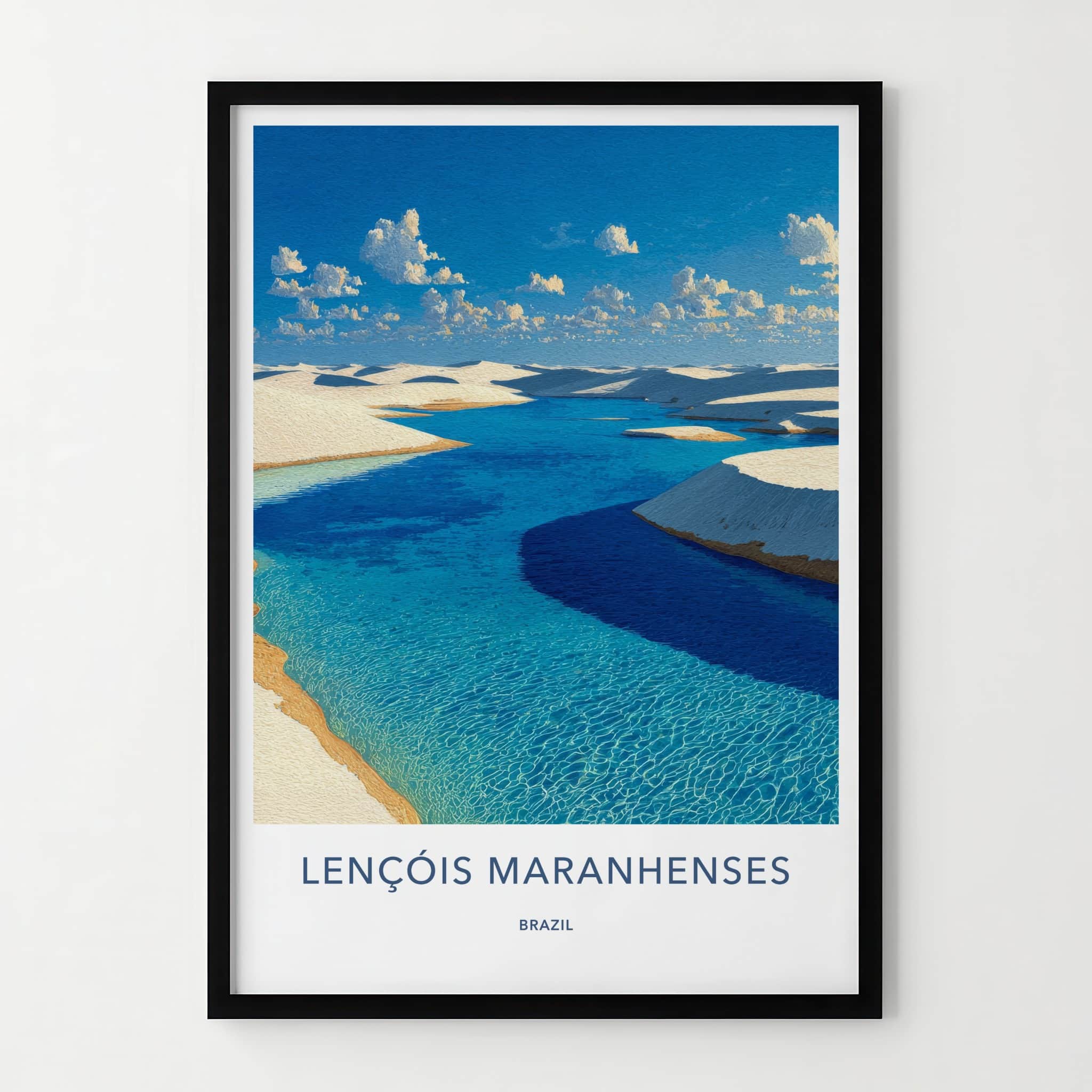Lencois Maranhenses Poster - Brazil Travel Art