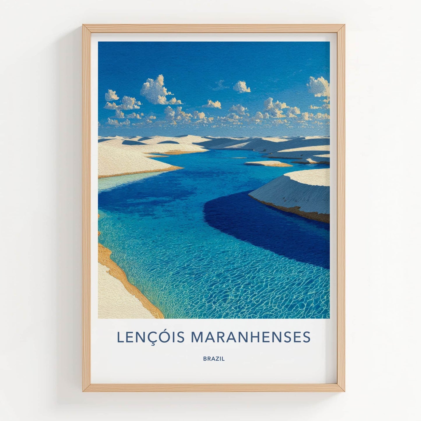 Lencois Maranhenses Poster - Brazil Travel Art