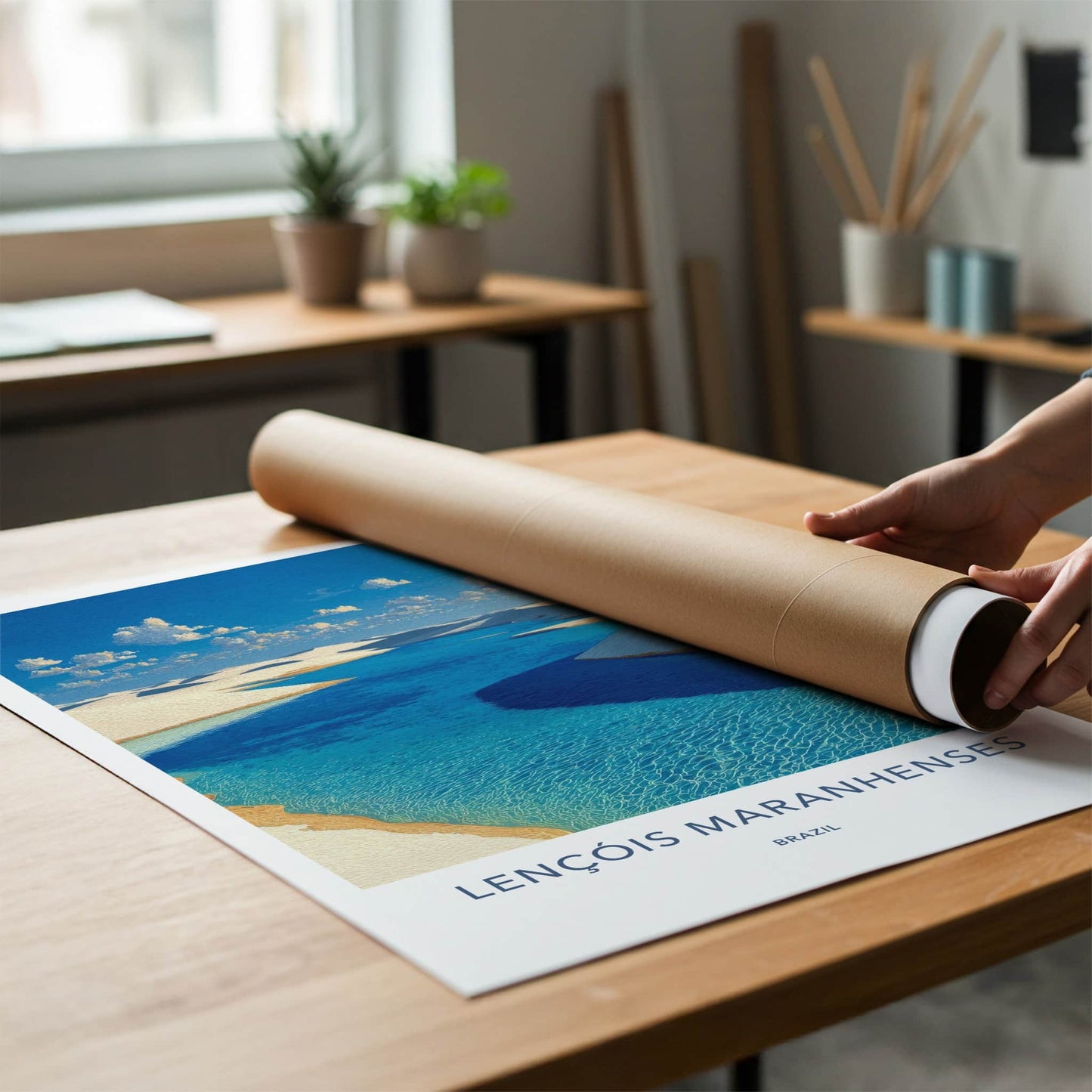Lencois Maranhenses Poster - Brazil Travel Art