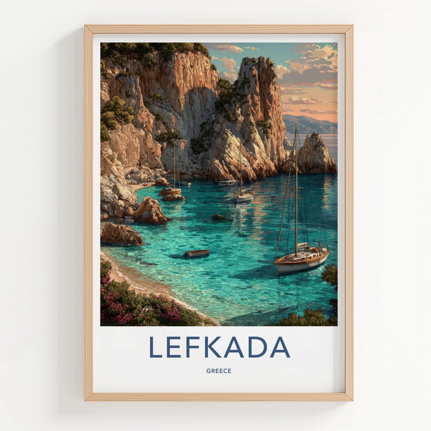 Lefkada Poster - Greece Art Print